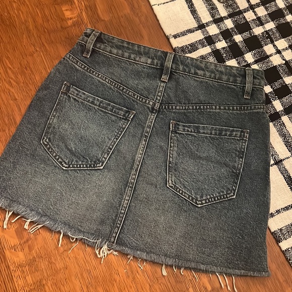 Free People denim zipper front skirt - Picture 5 of 5
